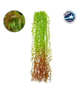 GloboStar® 78057 Τεχνητό Κρεμαστό Φυτό Διακοσμητικών Κλαδιών με Πράσινο και Καφέ Φύλλωμα Ευρωπαϊκή Τέφρα Μ30 x Y100 x Π10cm - Σετ 5 Τεμαχίων